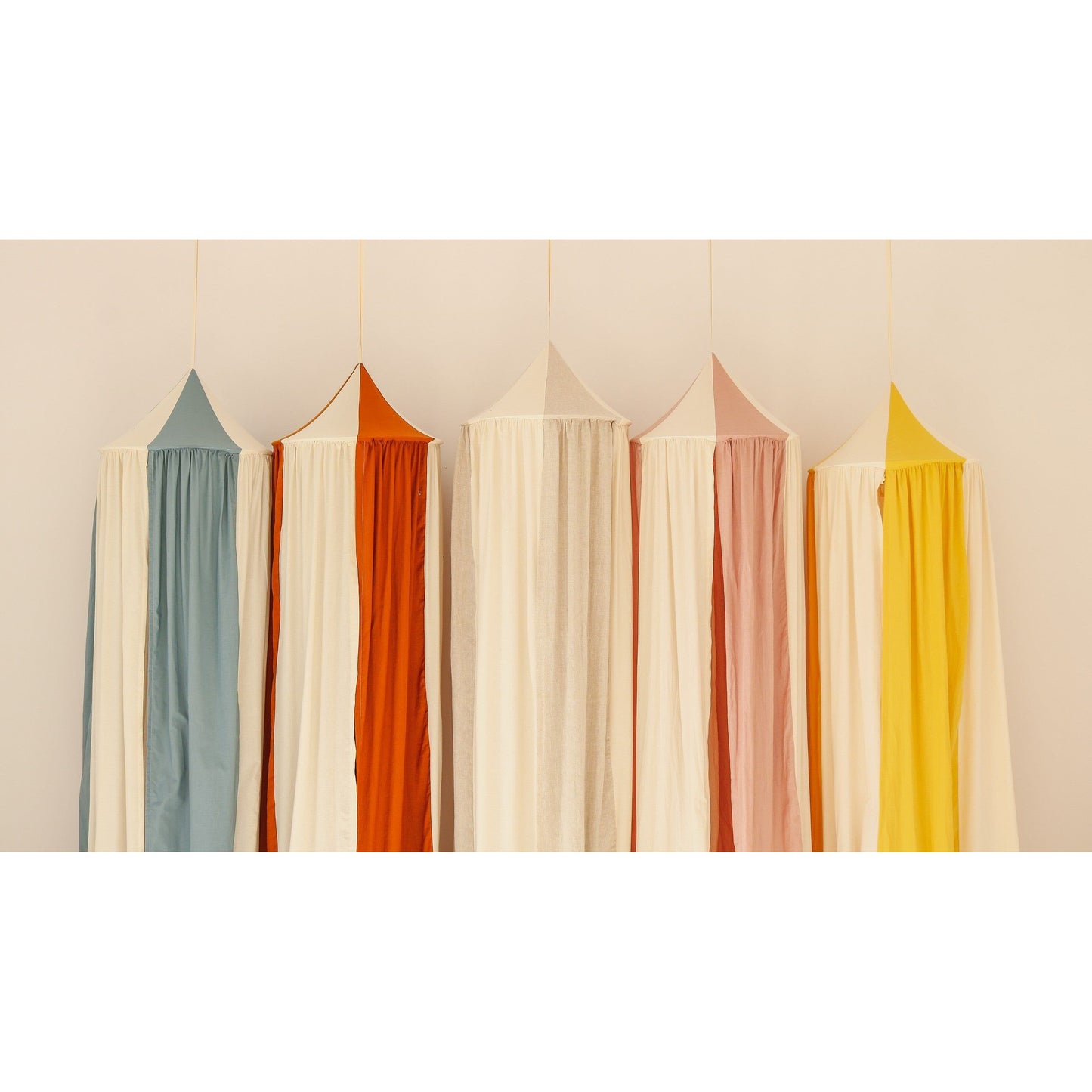 Organic Cotton and Linen Canopy - Cream Circus