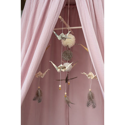 Organic Cotton Canopy - Baby Pink