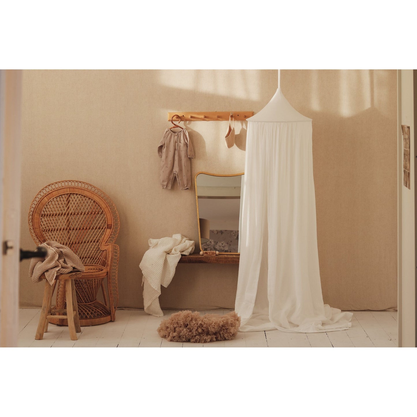 Organic Cotton Canopy - Cream Cotton