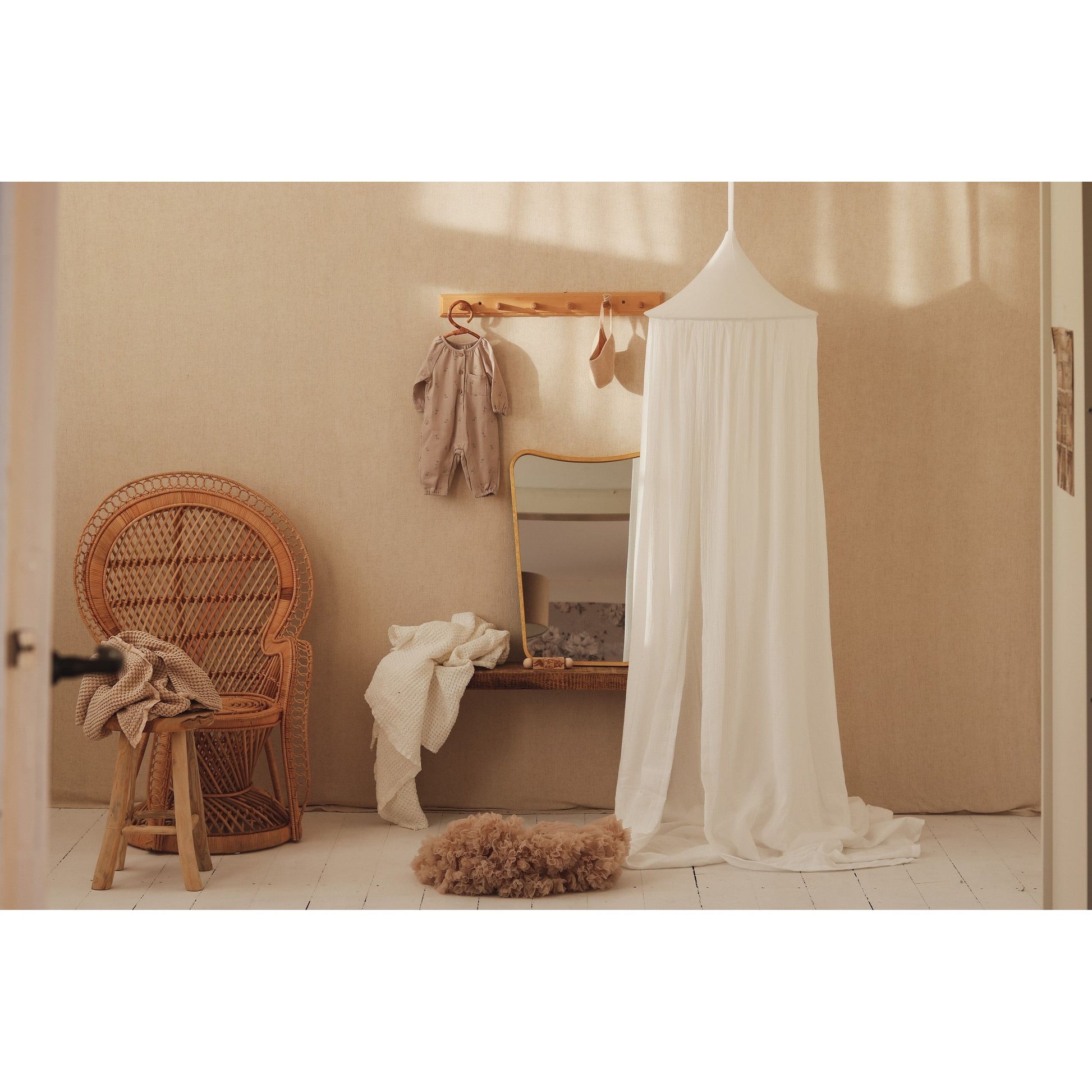 Organic Cotton Canopy - Cream Cotton