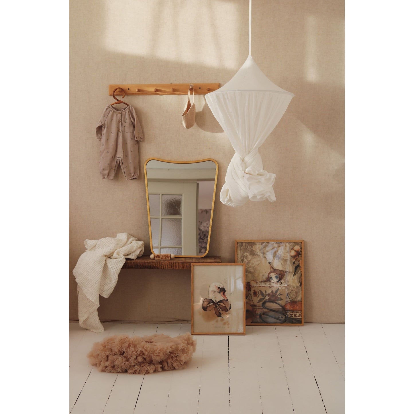 Organic Cotton Canopy - Cream Cotton