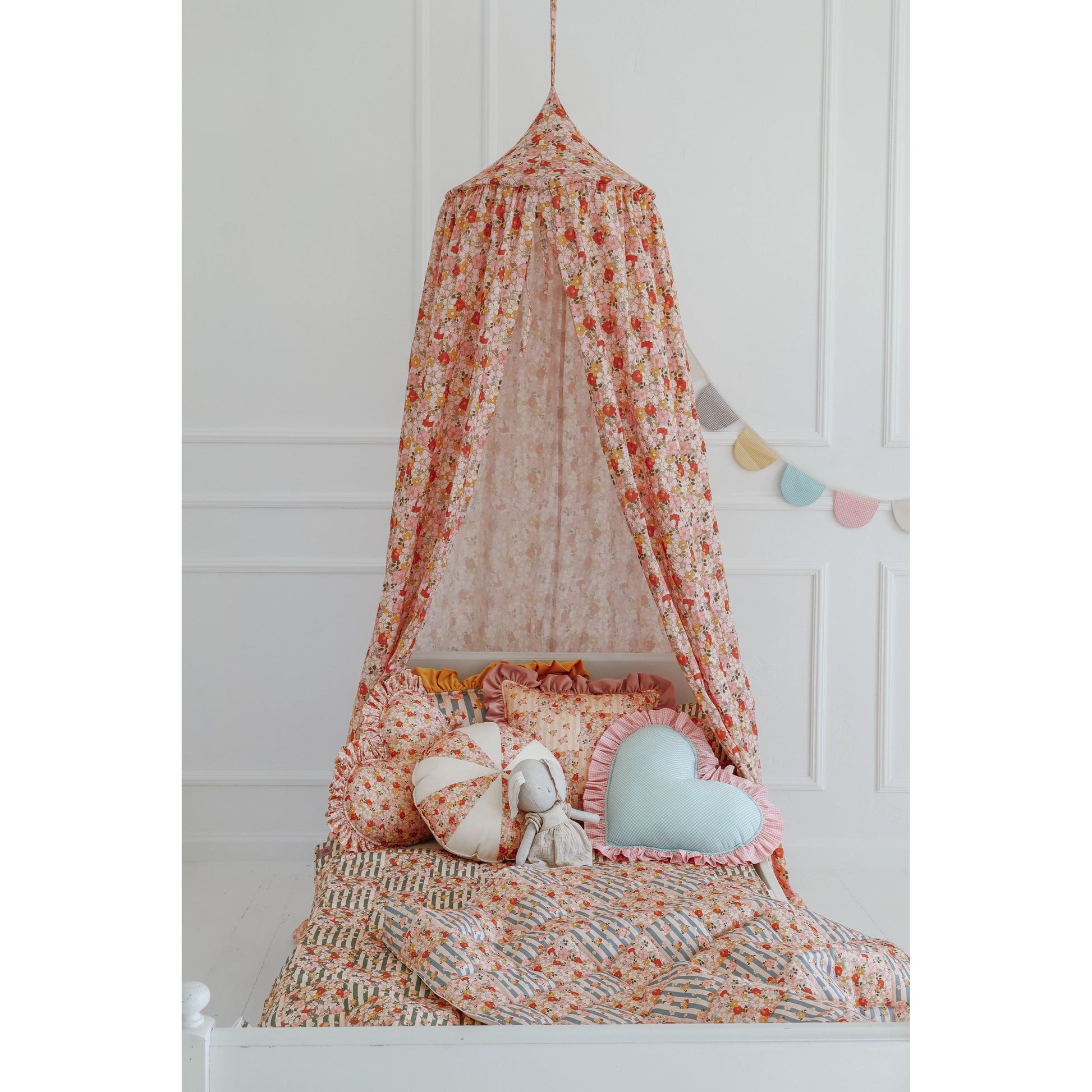 Organic Cotton Canopy - Spring Garden