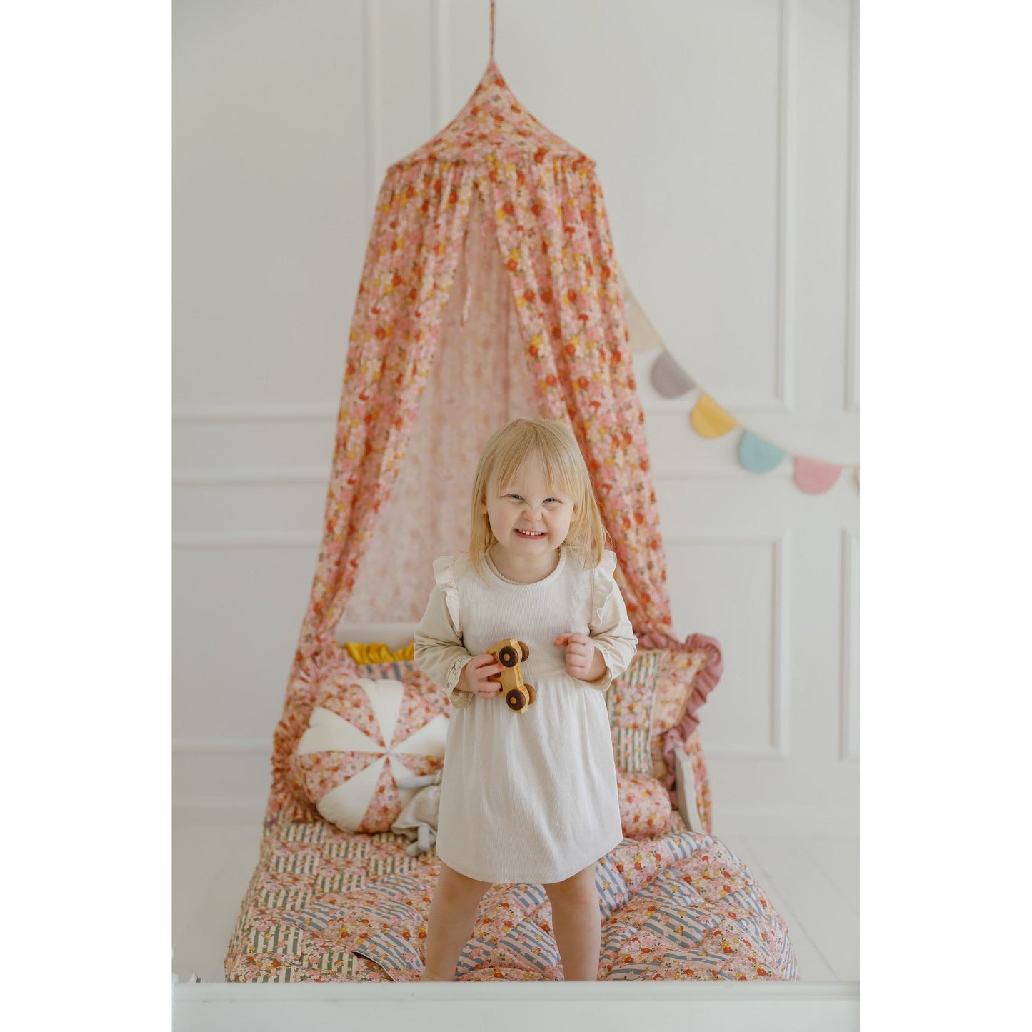 Organic Cotton Canopy - Spring Garden