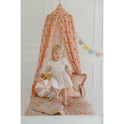 Organic Cotton Canopy - Spring Garden