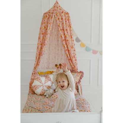 Organic Cotton Canopy - Spring Garden
