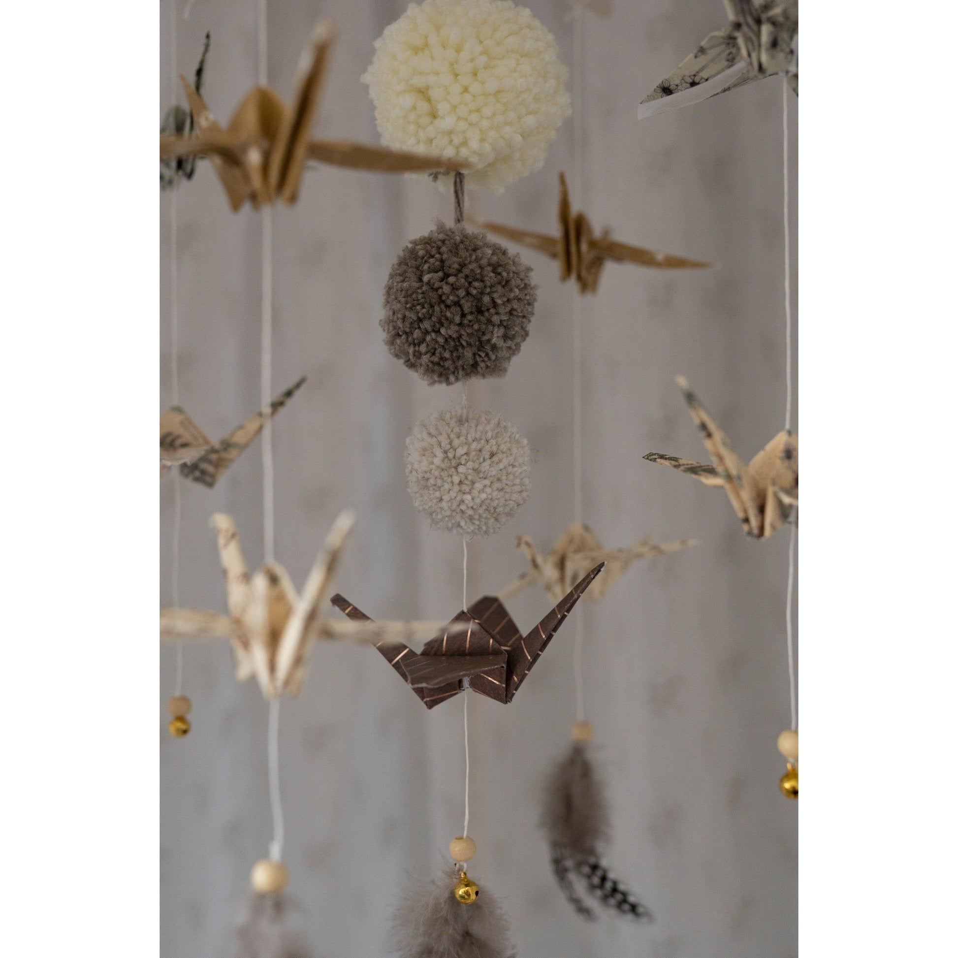 Origami Nursery Mobile - Gold Dust