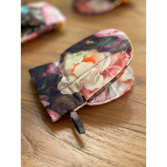 Oven Glove With Double Wool Filling - Francine Black