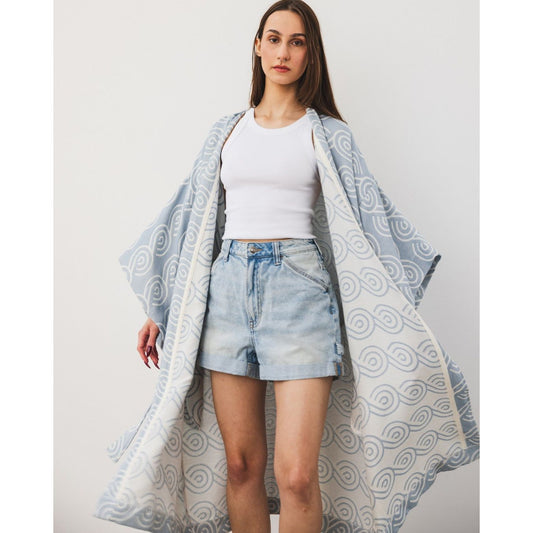 Bamboo Kimono for Women - Blue