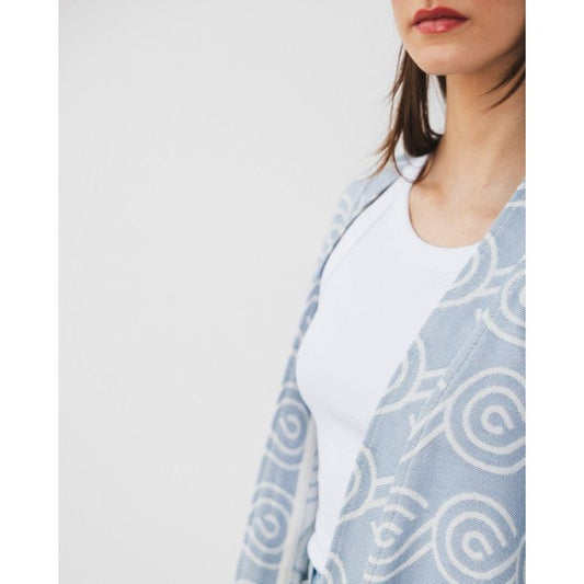 Bamboo Kimono for Women - Blue