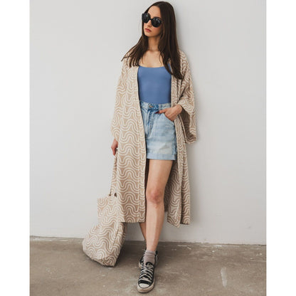 Bamboo Kimono for Women - Sand