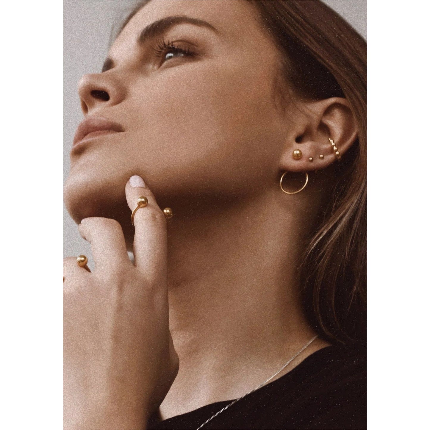 Pin Up Earrings - Gold