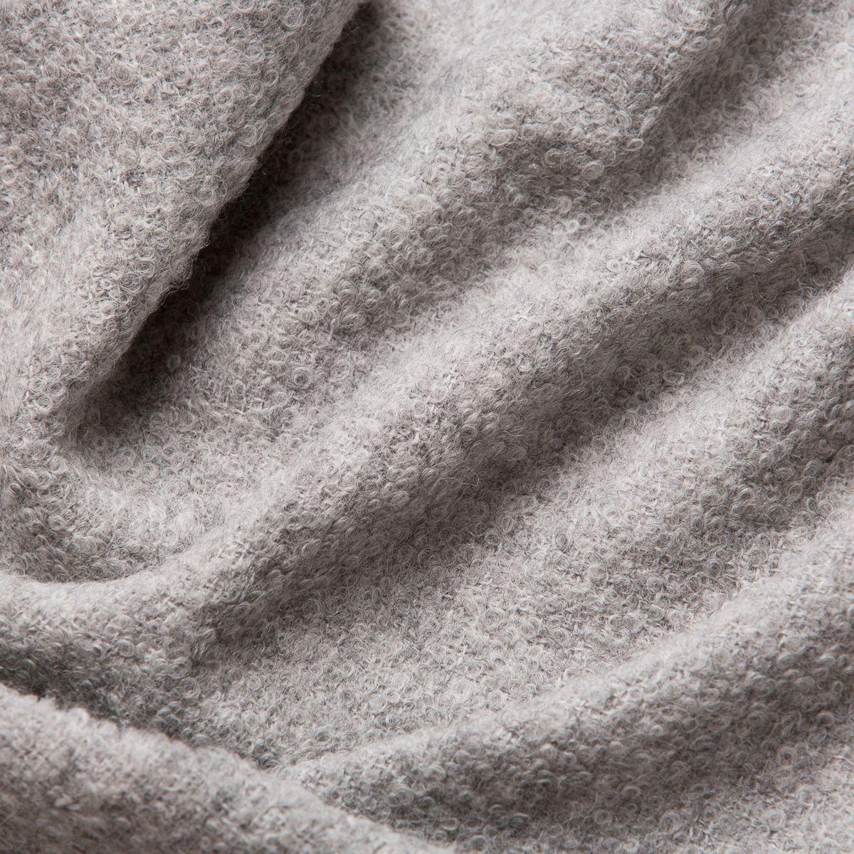 Luxurious Natural Superfine Alpaca Wool Boucle Throw