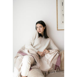 Natural Alpaca Wool Throw – Classic Tartan