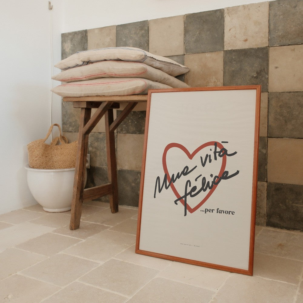 Poster 50x70 cm - Vita Felice