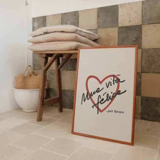 Poster 50x70 cm - Vita Felice