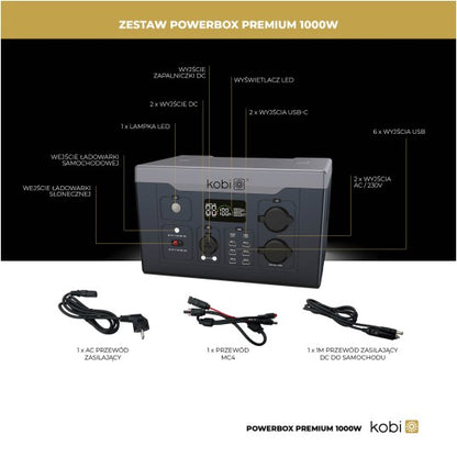 Virtapankki KOBI POWER BOX 1000W Premium