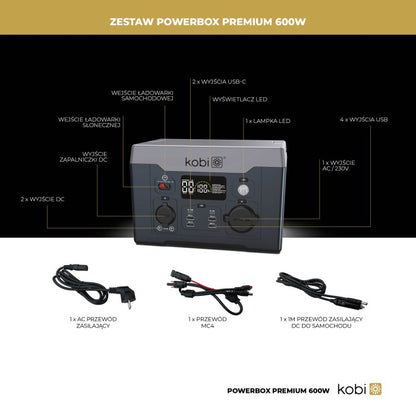 Virtapankki KOBI POWER BOX 600W Premium