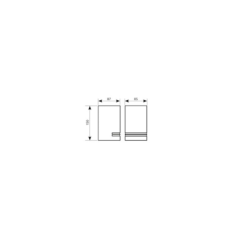 LED-Seinävalaisin QUAZAR 11, harmaa IP44