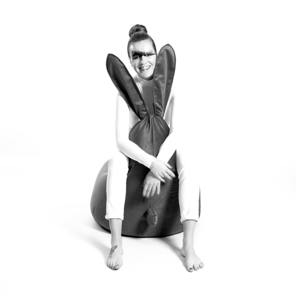 Säkkituoli Qubo™ Mommy Rabbit Onyx FRESH FIT