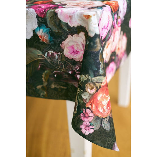 Rectangular Tablecloth - Francine Black
