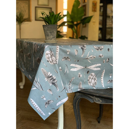 Rectangular Tablecloth - Seeds Aqua