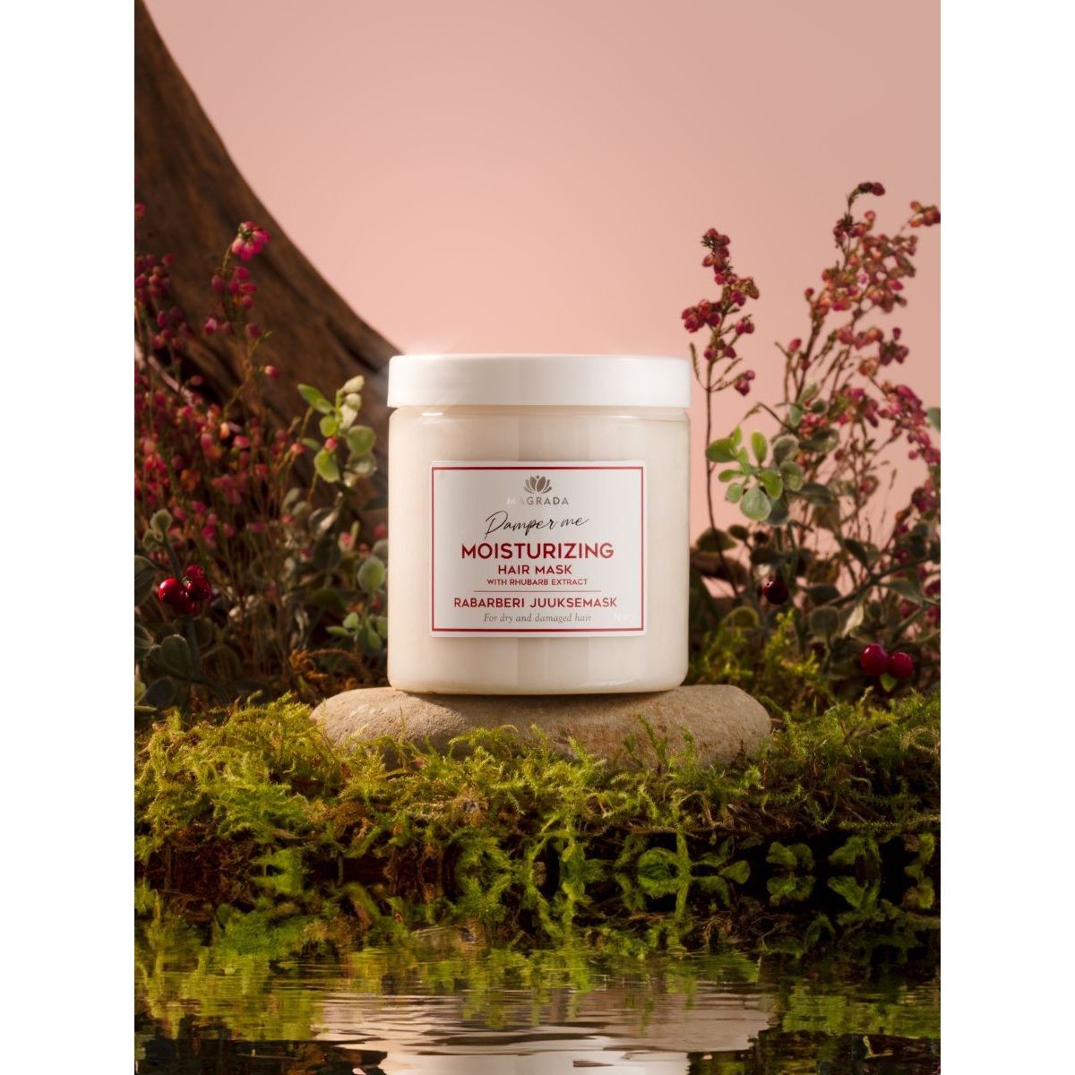 Rhubarb Hair Mask With Castor Oil - 250 ml