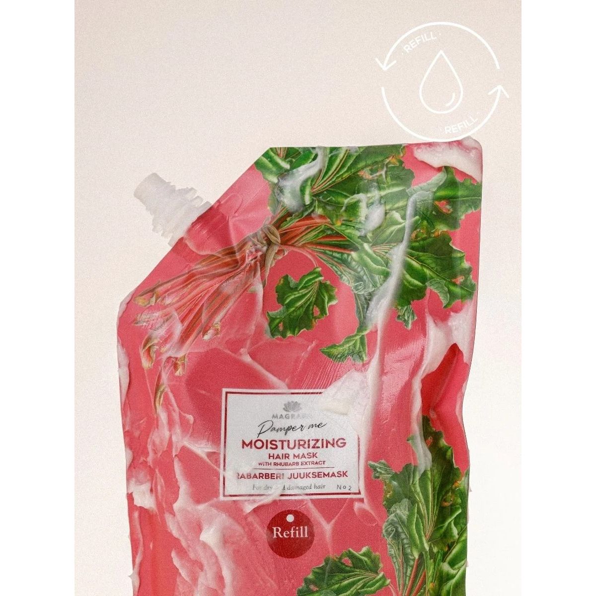 REFILL for Rhubarb Hair Mask With Castor Oil - 500 ml
