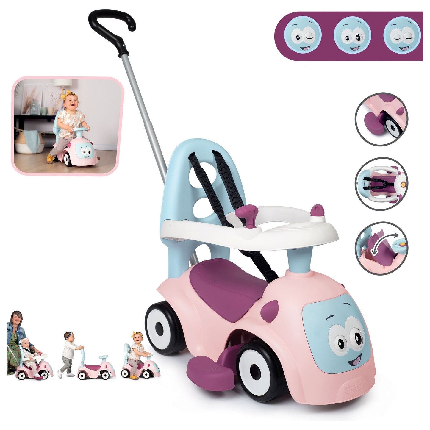Ride-on Maestro 3in1 - Pink