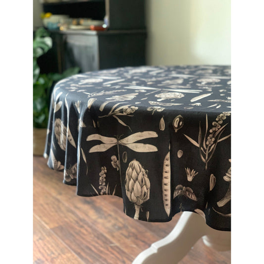Round Tablecloth - Seeds Carbon