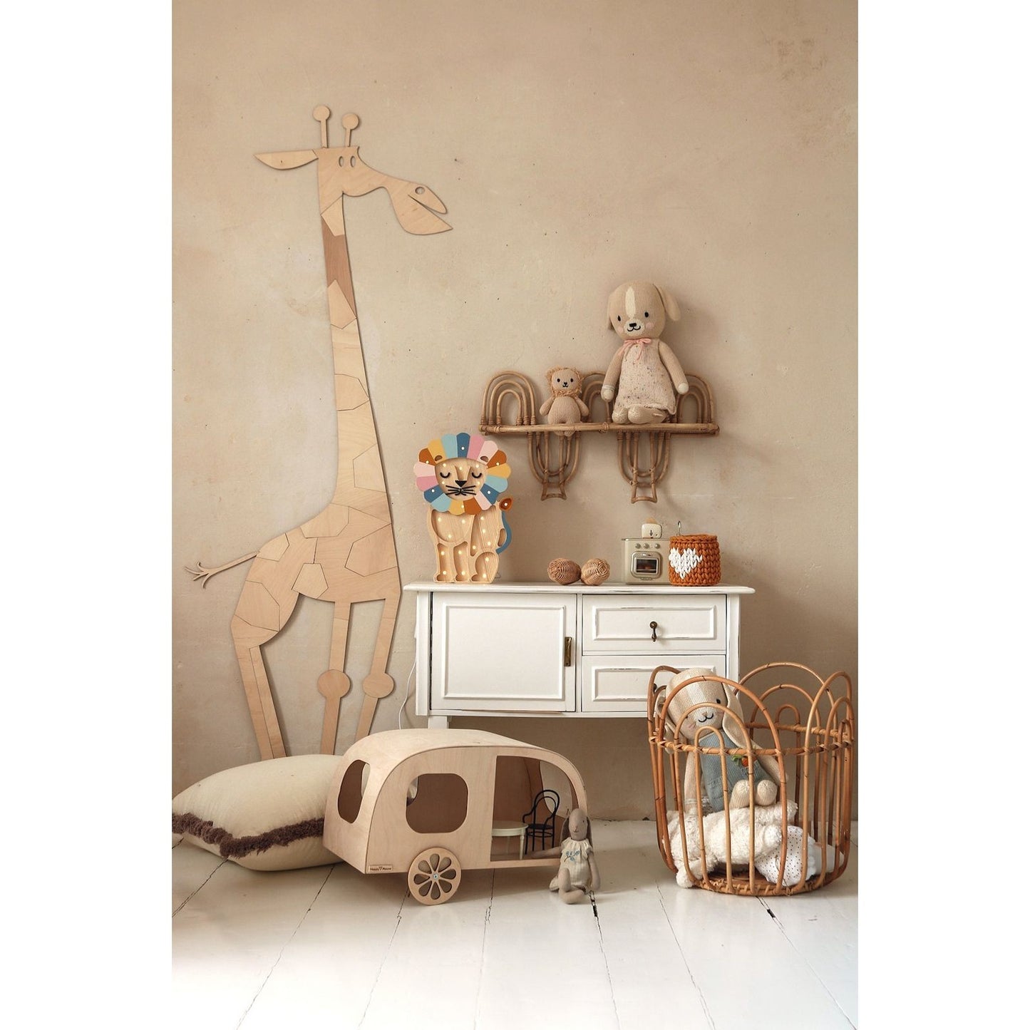 Safari Giraffe – Wooden Wall Decoration