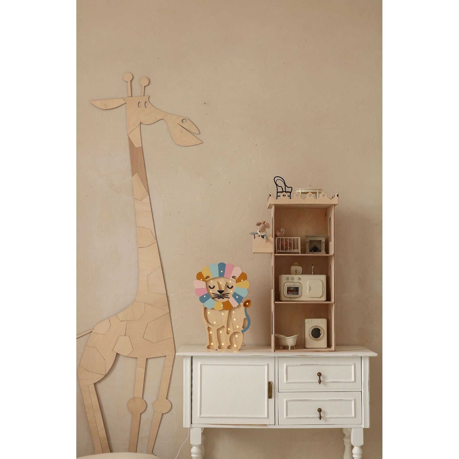 Safari Giraffe – Wooden Wall Decoration
