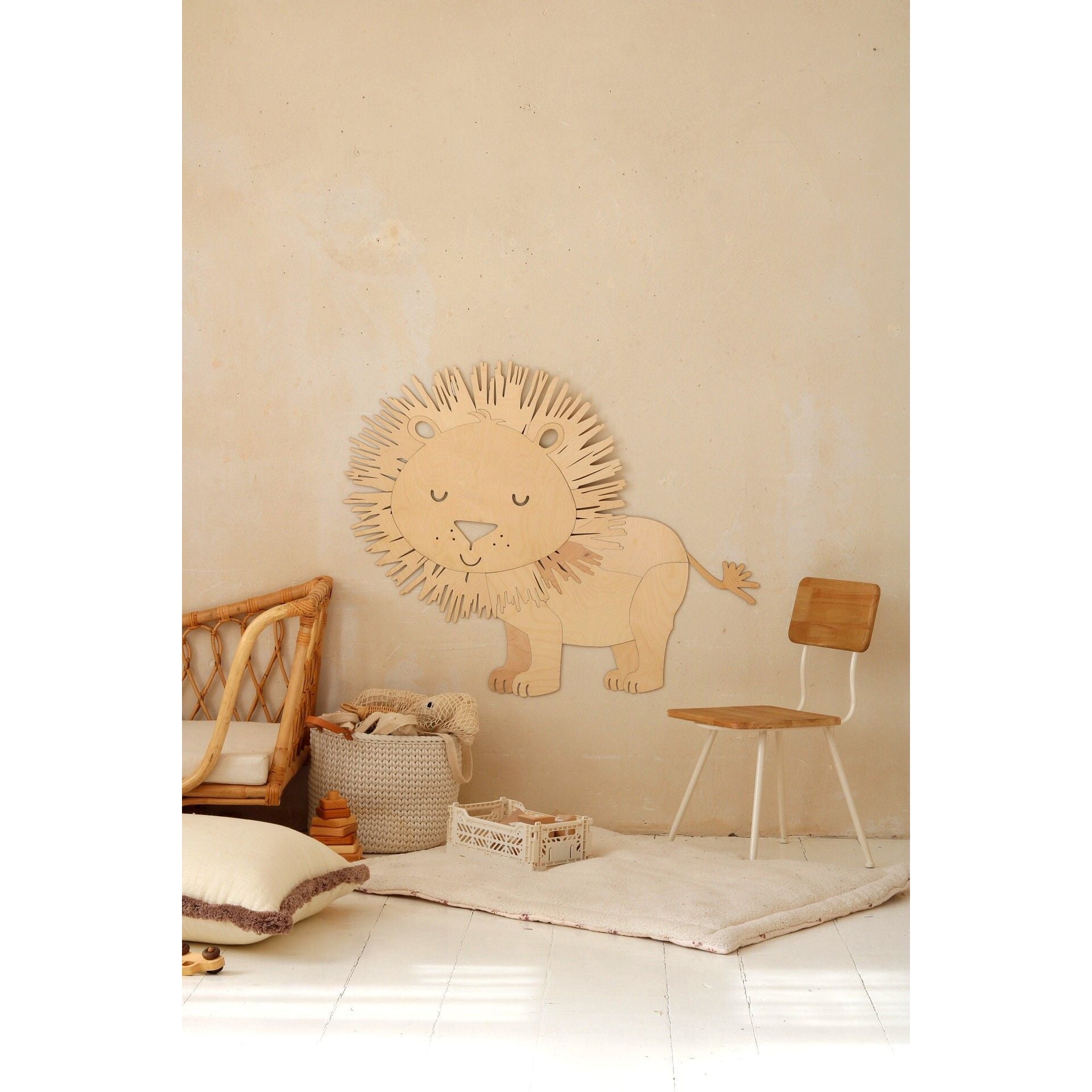 Safari Lion – Wooden Wall Decoration