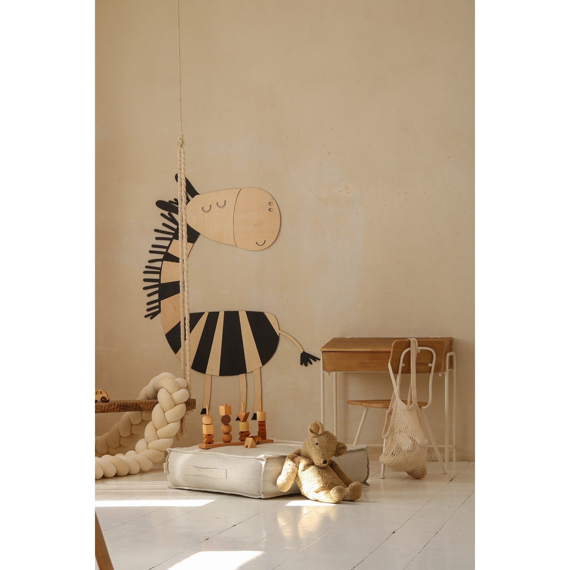Safari Zebra – Wooden Wall Decoration