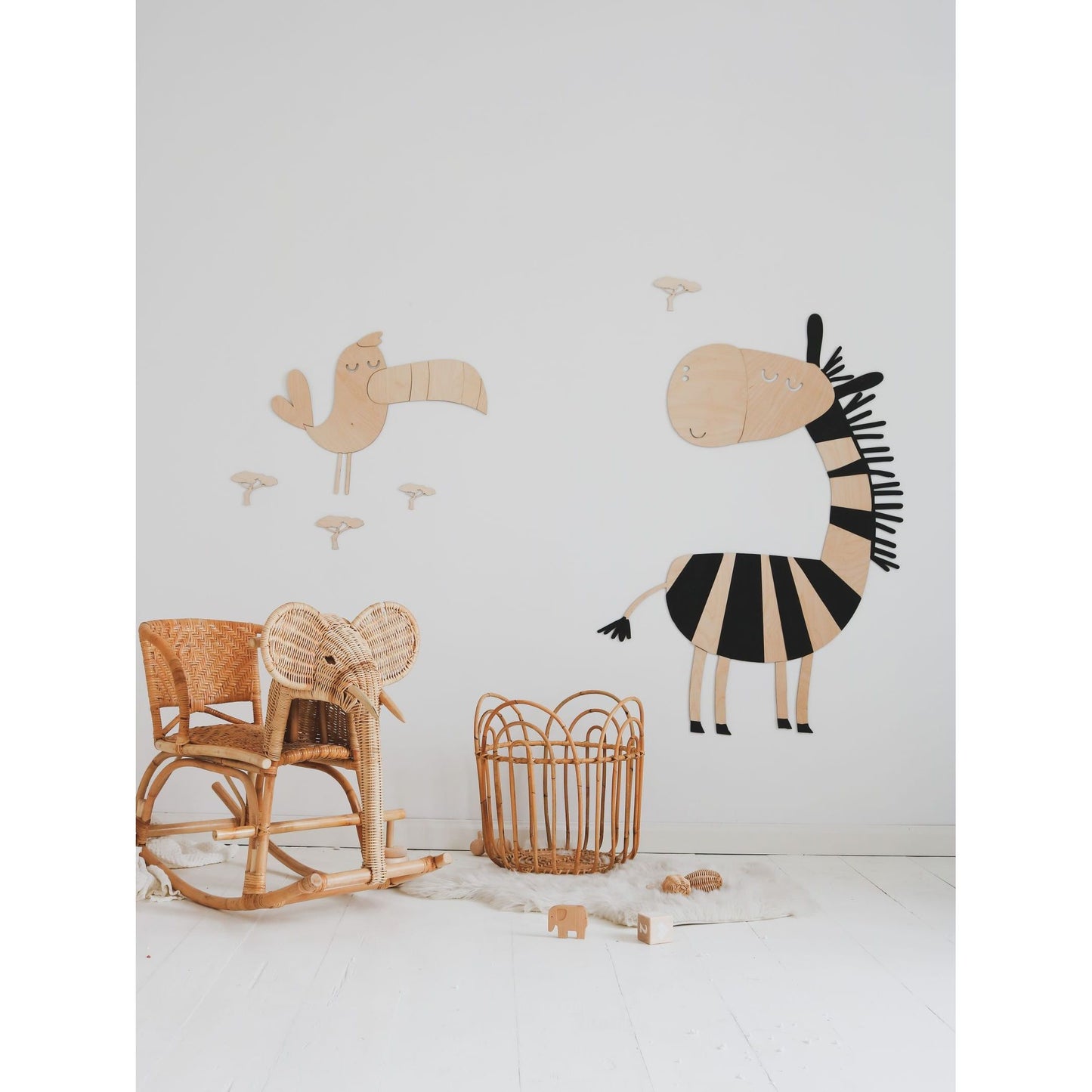 Safari Zebra – Wooden Wall Decoration