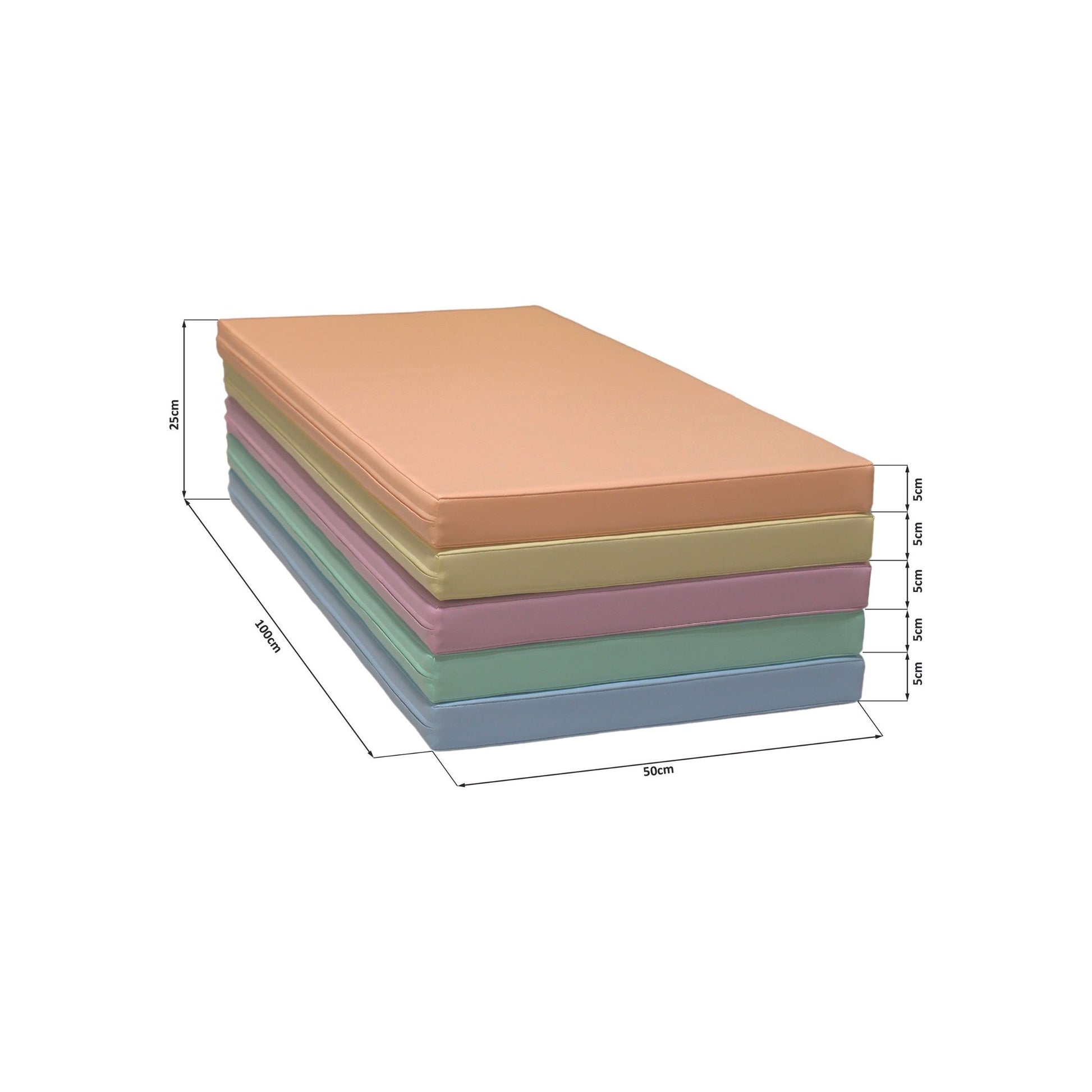 Safety and Comfort 5 Mat Set - Pastel