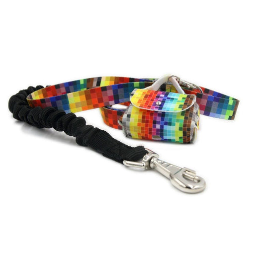 Shock Absorbing Dog Leash - Pixels