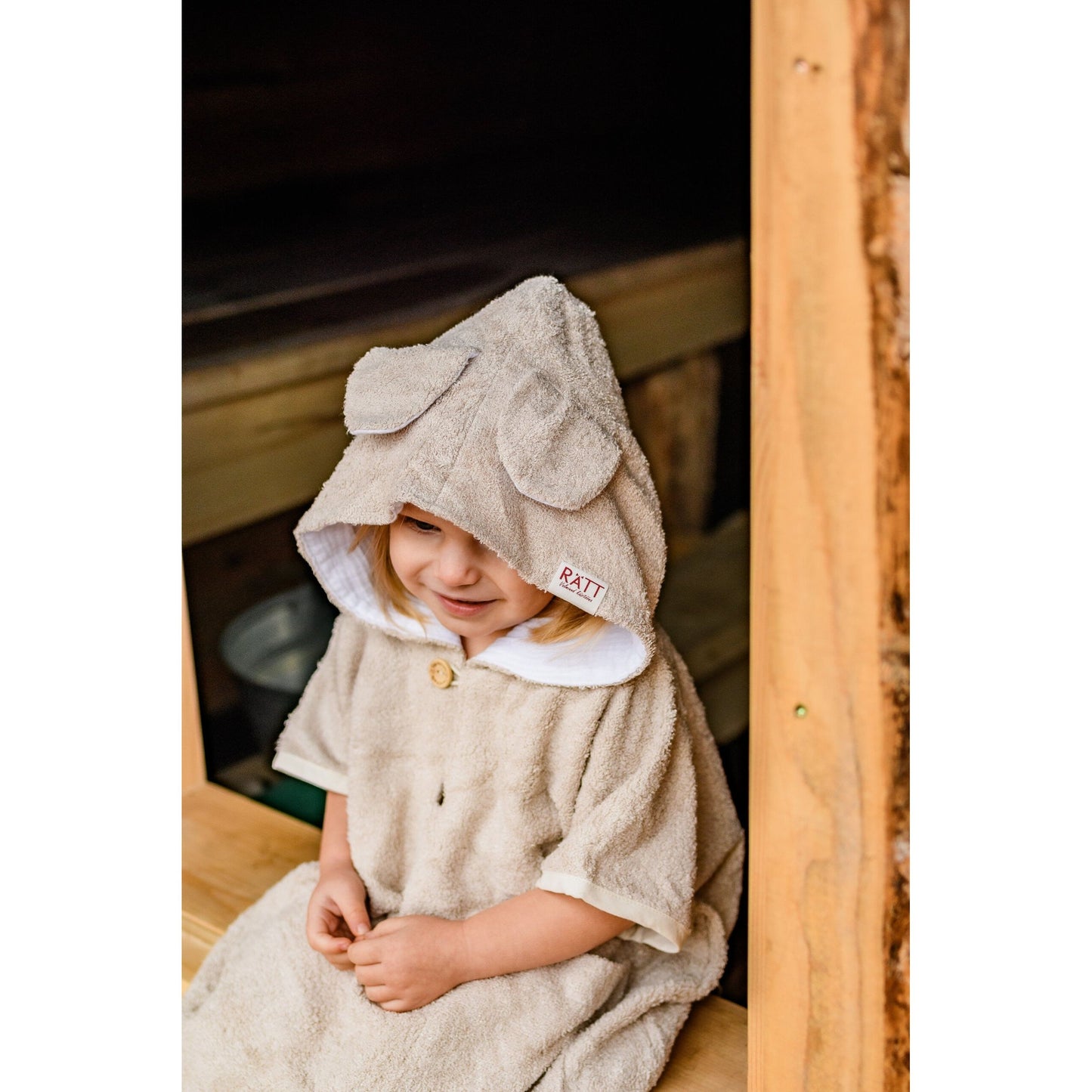 Short-Sleeve Poncho TEDDY - For TODDLERS (Size 82/86-116)