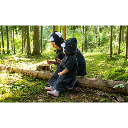 Short-Sleeve Poncho WOLF - For TODDLERS (Size 82/86-116)