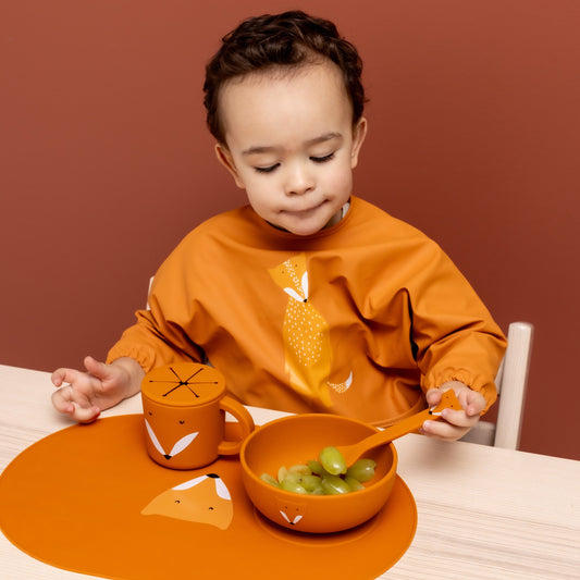 Waterproof Long Sleeve Bib - Mr. Fox