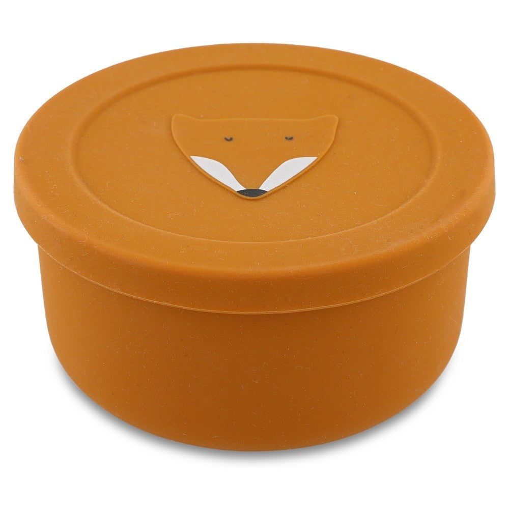 Silicone Snack Container with Lid - Mr. Fox