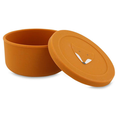 Silicone Snack Container with Lid - Mr. Fox
