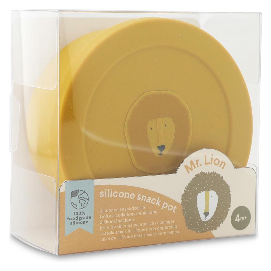 Silicone Snack Container with Lid - Mr. Lion