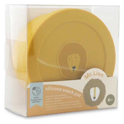 Silicone Snack Container with Lid - Mr. Lion