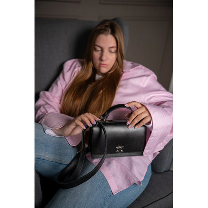  Small Briefcase Handbag - Black