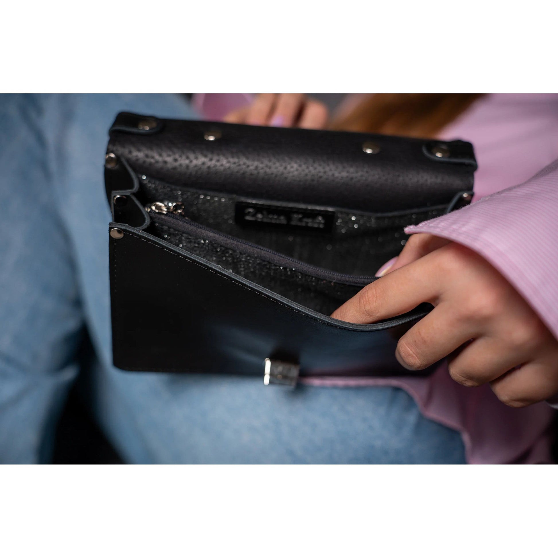  Small Briefcase Handbag - Black