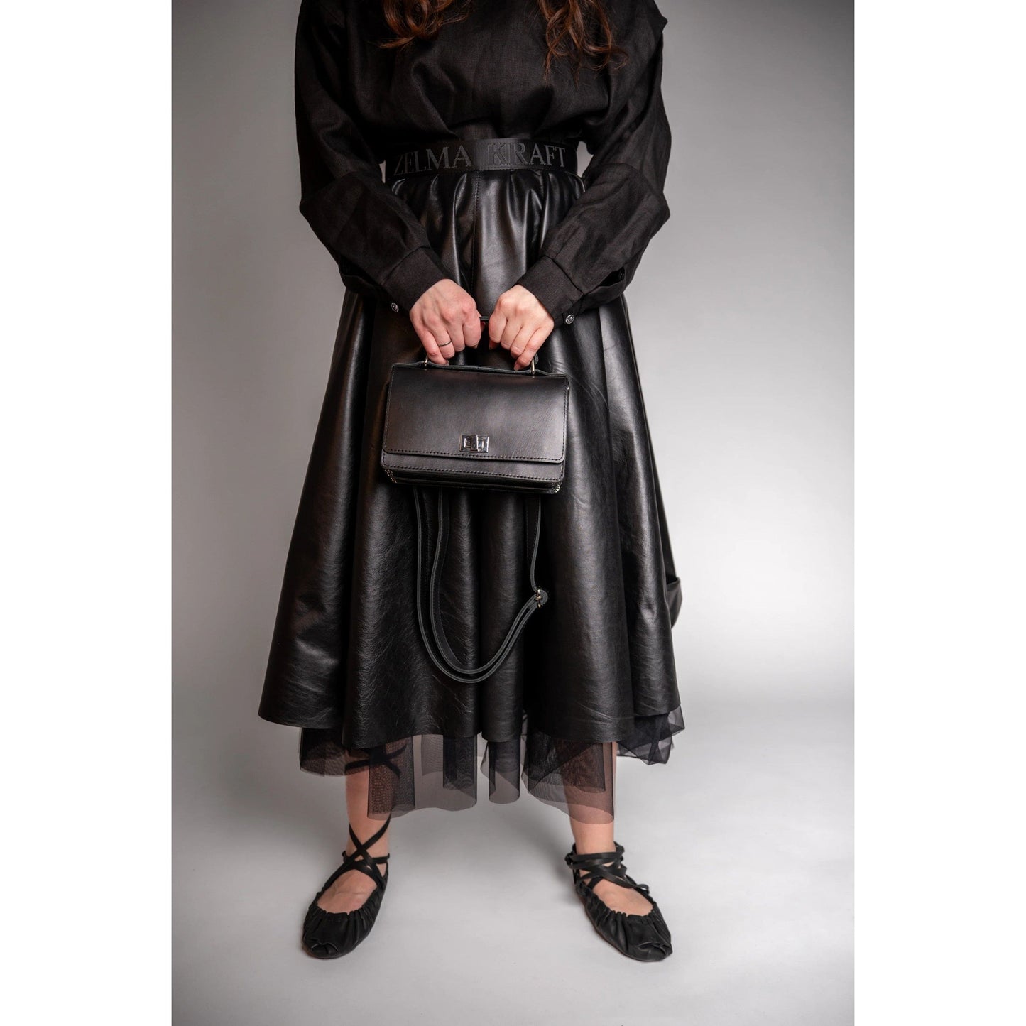  Small Briefcase Handbag - Black