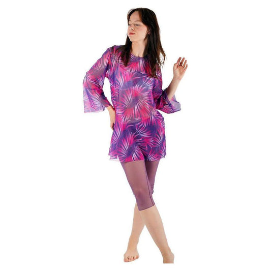 Tan-Through Tunic - Pink Tropics