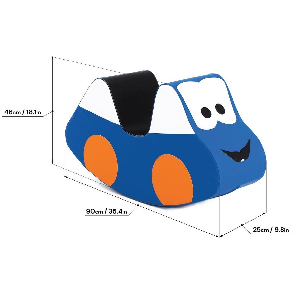 Soft Play Ride On Toy - Blue Car