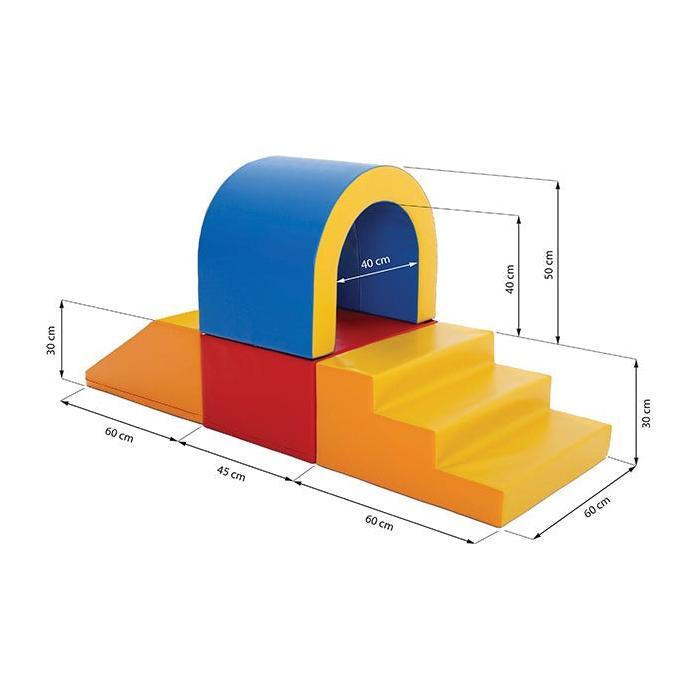 Soft Play Set Tunnel - Multicolor