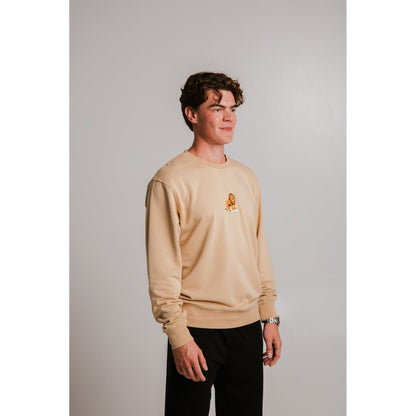 Lion Soft Fleece Sweatshirt - Light Brown